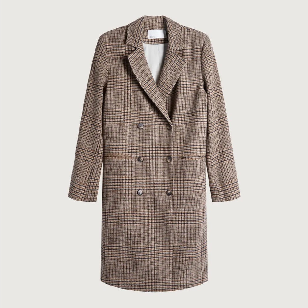 OAK + FORT WOOL BLEND DOUBLE-BREASTED COAT